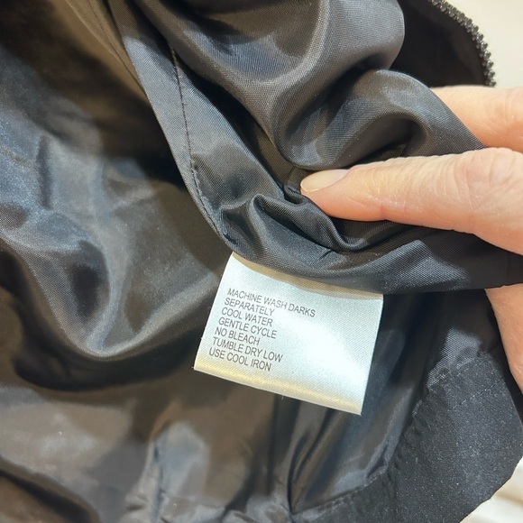 Jamie Sadock Black Full Zip Golf Jacket 80's Style Windbreaker Crop Women Sz M - Picture 8 of 8